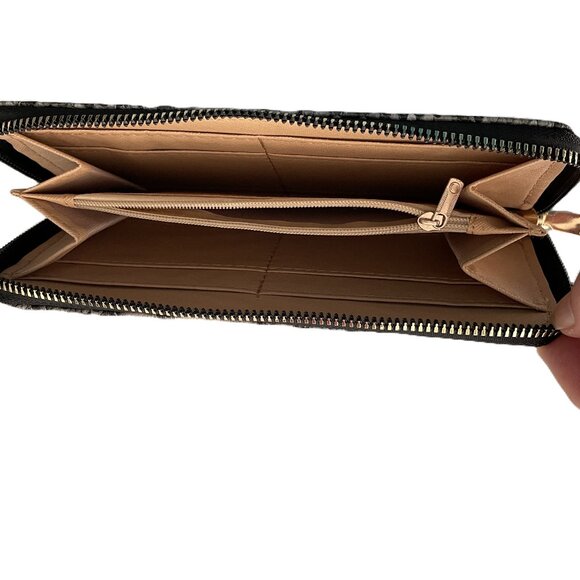 NWOT Snakeskin PU Leather Zip Around Wallet - Picture 4 of 4